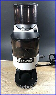 Rancilio Rocky Espresso Coffee Grinder with Doser Chamber White. Tested Works