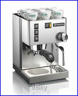 Rancilio Silvia M Espresso Machine with Rocky grinder and stainless steel base
