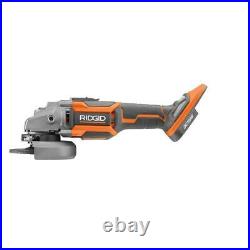 Ridgid Angle Grinder Tool Only Octane Ergonomic Cordless Brushless 18V 4-1/2 in