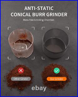 SHARDOR Conical Burr Coffee Grinder, Electric Adjustable Burr Mill with 35 Preci