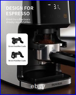 SHARDOR Conical Burr Coffee Grinder Electric for Espresso with Precision Elec