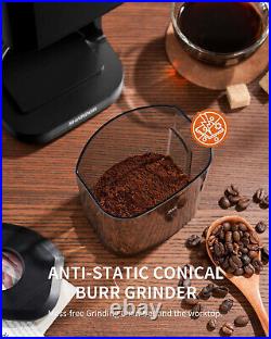 SHARDOR Conical Burr Coffee Grinder Electric for Espresso with Precision Electr