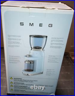 SMEG 50's Retro Style Aesthetic Coffee Grinder CREAM Color
