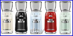 SMEG Retro Style Aesthetic 120V Coffee Grinder 150W Electric 5 COLOR CHOICE