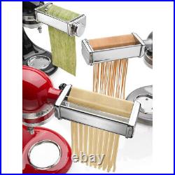 Stainless Pasta Roller Cutter Meat Grinder Attachment For Kitchenaid Stand Mixer