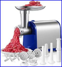 Stainless Steel Electric Meat Grinder with 3 Tubes Fast and Efficient Grinding