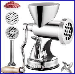 Stainless Steel Hand Operated Meat Grinder Multifunctional Crank Sausage Maker