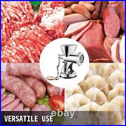 Stainless Steel Hand Operated Meat Grinder Multifunctional Crank Sausage Maker