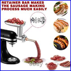 Stainless Steel Meat Grinder Attachment for KitchenAid, Stainless Steel Meat