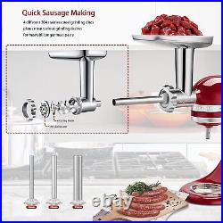 Stainless Steel Meat Grinder Attachment for KitchenAid Stand Mixer, Meat Grinder