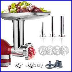 Stainless Steel Meat Grinder Attachment for KitchenAid Stand Mixer, Meat Grinder