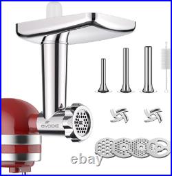 Stainless Steel Meat Grinder Attachment for Kitchenaid Stand Mixer, Meat Grinder