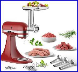 Stainless Steel Meat Grinder for KitchenAid Mixer, Meat Grinder Sausage Stuffer