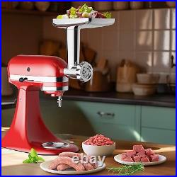 Stainless Steel Meat Grinder for KitchenAid Mixer, Meat Grinder Sausage Stuffer