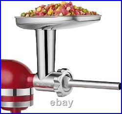 Stainless Steel Meat Grinder for KitchenAid Mixer, Meat Grinder Sausage Stuffer