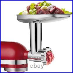 Stainless Steel Meat Grinder for KitchenAid Mixer, Meat Grinder Sausage Stuffer