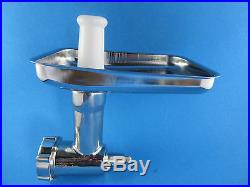 Stainless Steel meat grinder for Kitchenaid professional mixer + sausage stuffer