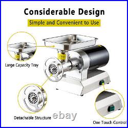 TECSPACE Commercial 850W Heavy Duty Stainless Steel Meat Mincer for Home Kitchen