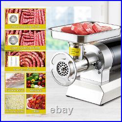 TECSPACE Commercial 850W Heavy Duty Stainless Steel Meat Mincer for Home Kitchen