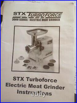 The Powerful STX Turboforce Classic 3000 Series Electric Meat Grinder & Sausage