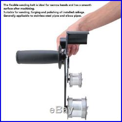 Tube Belt Sander Stainless Steel Pipe Polisher Grinder Polishing Sanding Machine