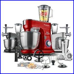 TurboTronic 1500W New Premium Line Full Set Food Stand Mixer With Meat Grinder