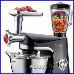 TurboTronic 2000W Professional Full Set Food Stand Mixer +Meat Grinder BLACK T07