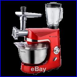 TurboTronic 2000W Professional Full Set Food Stand Mixer +Meat Grinder RED T07