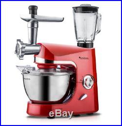 TurboTronic 2000W Professional Full Set Food Stand Mixer +Meat Grinder RED T07