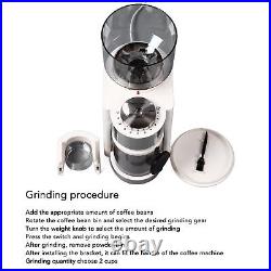 (US Plug 110V)Electric Coffee Bean Grinder Stainless Steel Automatic