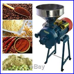 Upgrade Electric Dry Herb Mill Grinder Machine for Corn Grain Wheat Flour Funnel