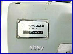 Used Friedr. Deckel S0/62-4543 Tool Cutter, Grinder, Sharpener withTooling 60Hz