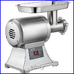 VEVOR 1.5HP Commercial Electric Meat Grinder 1100W 550lbs/h Stainless Steel