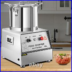 VEVOR 10L Commercial Food Processor Electric Vegetable Chopper Grinder 1100W