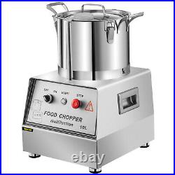 VEVOR 10L Commercial Food Processor Electric Vegetable Chopper Grinder 1100W