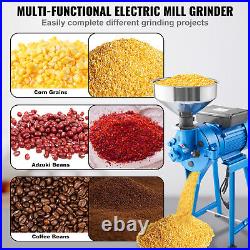 VEVOR 1500W 110V Electric Grain Grinder Corn Wheat Flour Cereal Mill Wet & Dry