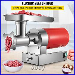 VEVOR 660lbs/h 1.5HP Commercial Electric Meat Grinder Sausage Stuff Meat Mincer