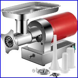 VEVOR 660lbs/h 1.5HP Commercial Electric Meat Grinder Sausage Stuff Meat Mincer