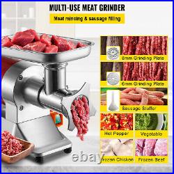VEVOR Commercial 550lbs/h Electric Meat Grinder 1.1HP Sausage Stuffer Maker