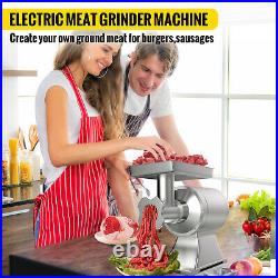 VEVOR Commercial 550lbs/h Electric Meat Grinder 1100W Sausage Stuffer Filler