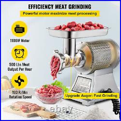 VEVOR Commercial Electric Meat Grinder 550lbs/h 1.5HP Sausage Maker Meat Mincer