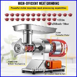 VEVOR Electric Meat Grinder Commercial 550lbs/h 850W Sausage Maker Meat Mincer