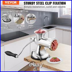 VEVOR Manual Meat Grinder, 304 Stainless Steel Hand Meat Grinder with Suction Cu