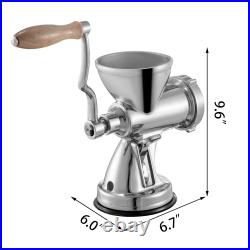 VEVOR Manual Meat Grinder Stainless Steel, Hand Crank, Suction Cup Base & Clam