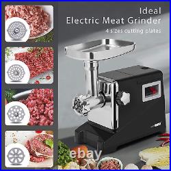 VIVOHOME 1500W Electric Meat Grinder with 4 Grinding Plates, 3 in 1 Burger Maker