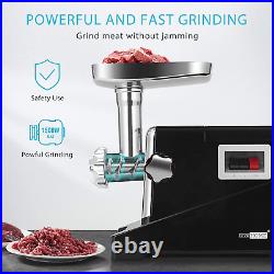 VIVOHOME 1500W Electric Meat Grinder with 4 Grinding Plates, 3 in 1 Burger Maker