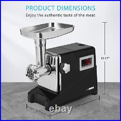 VIVOHOME 1500W Electric Meat Grinder with 4 Grinding Plates, 3 in 1 Burger Maker