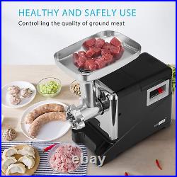 VIVOHOME 1500W Electric Meat Grinder with 4 Grinding Plates, 3 in 1 Burger Maker