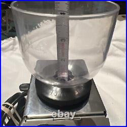 Vintage Italsomac Coffee Grinder Macina Caffe 2 Settings Stainless Steel Black