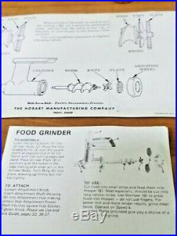 Vintage KitchenAid Hobart Meat Grinder & Sausage Stuffer- FG Metal Rare, NOS NIB